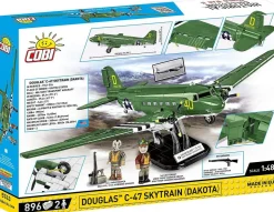 Cobi: World War II - Douglas C-47 Skytrain "Dakota" Transport Plane Historical Collection 1/48th Scale Building Block Construction Set (896 Pieces)