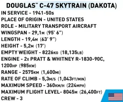 Cobi: World War II - Douglas C-47 Skytrain 