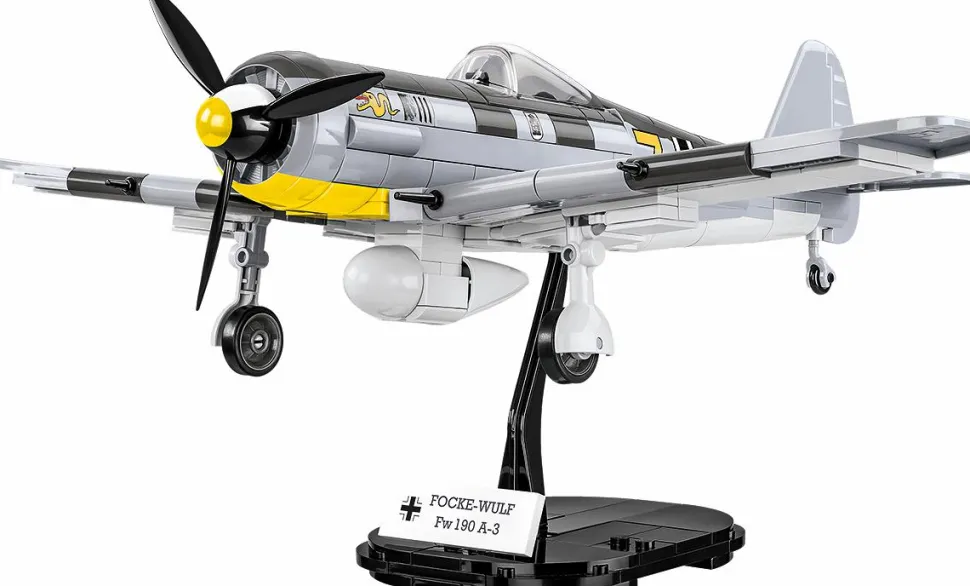Cobi: World War II - Focke-Wulf FW 190-A3 Fighter Bomber Plane Historical Collection 1/32 Scale Building Block Construction Set (382 Pieces)