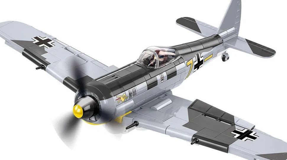 Cobi: World War II - Focke-Wulf FW 190-A3 Fighter Bomber Plane Historical Collection 1/32 Scale Building Block Construction Set (382 Pieces)