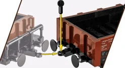Cobi: World War II - Guterwagen Typ Ommr 32 Linz Gondola Train Car Historical Collection 1/35th Scale Building Block Construction Set (584 Pieces)