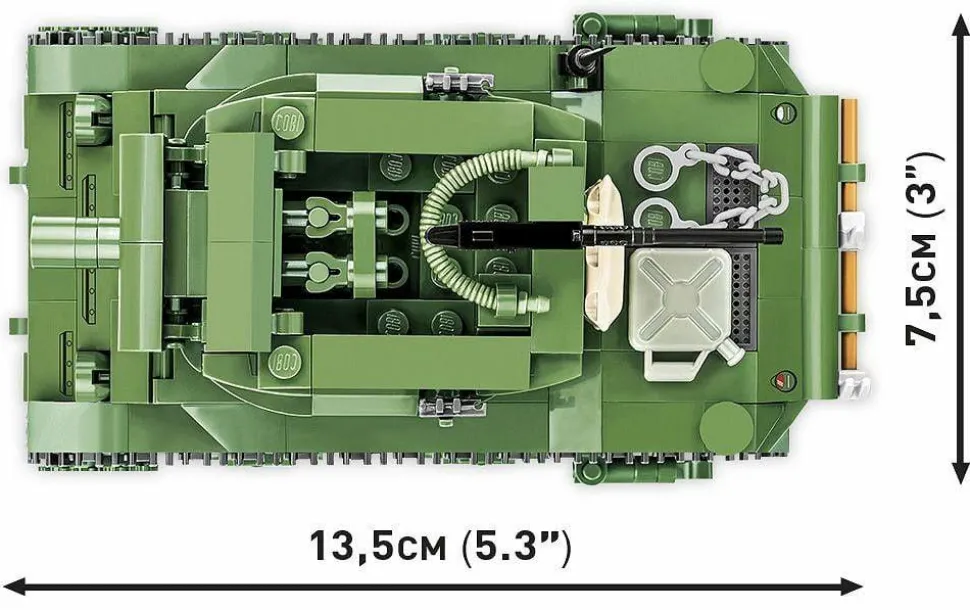 Cobi: World War II - Howitzer Motor Carriage H.M.C M8 Scott Tank Historical Collection 1/35th Scale Building Block Construction Set (525 Pieces)