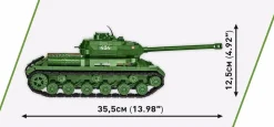 Cobi: World War II - IS-2 Heavy Tank 3-in-1 Historical Collection 1/28th Scale Building Block Construction Set (1051 Pieces)