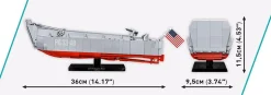 Cobi: World War II - LCVP Higgins Boat Historical Collection 1/35th Scale Building Block Construction Set (715 Pieces)