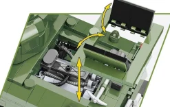 Cobi: World War II - M4A3 Sherman Tank Historical Collection 1/28th Scale Building Block Construction Set (852 Pieces)
