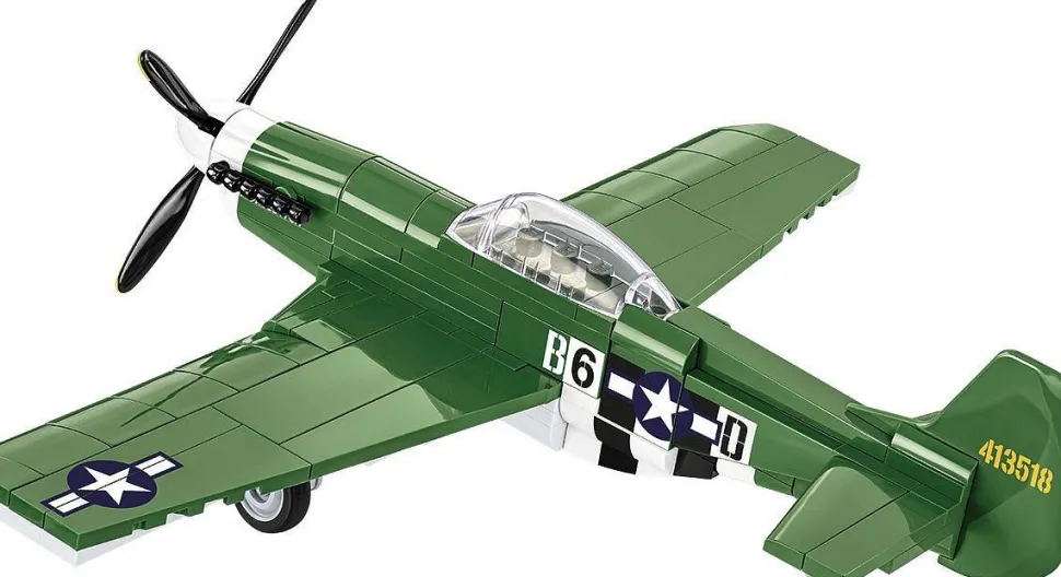 Cobi: World War II - North American P-51D Mustang Fighter Plane Historical Collection 1/48th Scale Building Block Construction Set (152 Pieces)