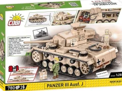 Cobi: World War II - Panzer III Ausf. J Tank 2-in-1 Historical Collection 1/28th Scale Building Block Construction Set (780 Pieces)