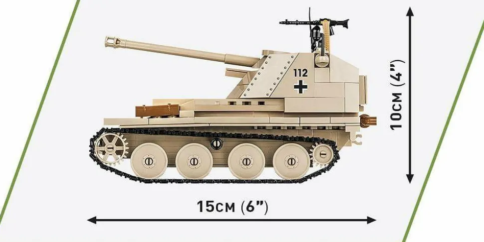 Cobi: World War II - Sd.Kfz. 138 Marder III Ausf. M Tank Historical Collection 1/35th Scale Building Block Construction Set (367)