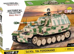 Cobi: World War II - Sd.Kfz. 184 Ferdinand Tank Historical Collection 1/28th Scale Building Block Construction Set (1268 Pieces)