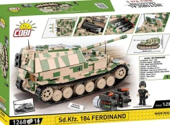 Cobi: World War II - Sd.Kfz. 184 Ferdinand Tank Historical Collection 1/28th Scale Building Block Construction Set (1268 Pieces)