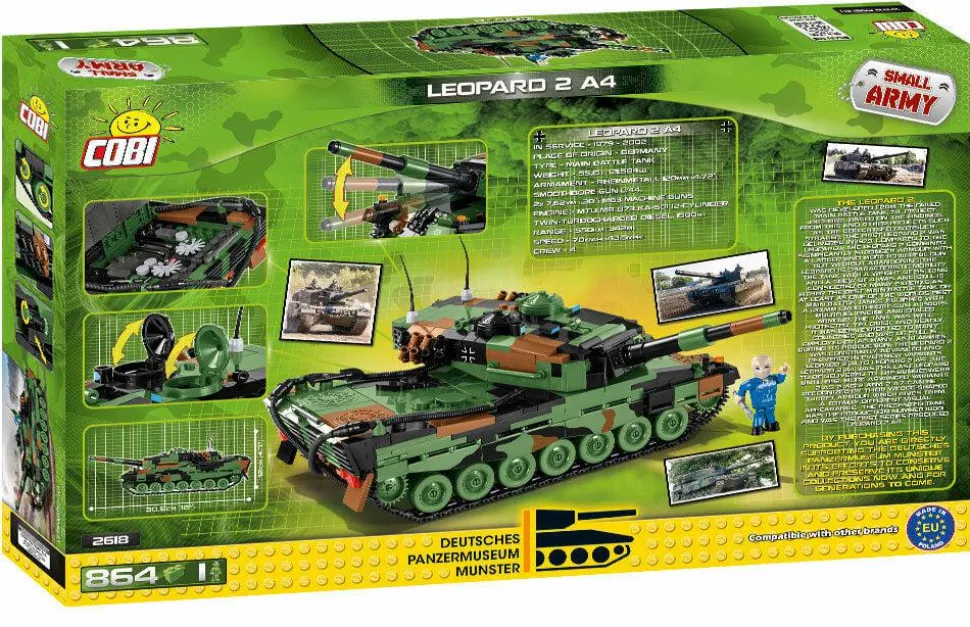 Cobi: World War II - Sherman M4A3E2 “Jumbo” Tank Construction Set (720 Pieces)