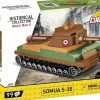 Cobi: World War II - Somua S-35 Tank Historical Collection 1/72 Scale Building Block Construction Set (99 Pieces)