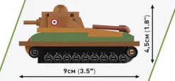 Cobi: World War II - Somua S-35 Tank Historical Collection 1/72 Scale Building Block Construction Set (99 Pieces)