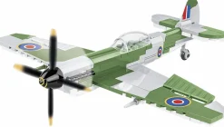 Cobi: World War II - Spitfire Mk. XVI Bubbletop Fighter Plane Historical Collection 1/48th Scale Building Block Construction Set (152 Pieces)