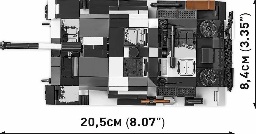Cobi: World War II - Stug III Ausf. F/8 & Flammpanzer Tank 2-in-1 Historical Collection 1/35th Scale Building Block Construction Set (548 Pieces)