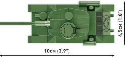 Cobi: World War II - T-34-85 Tank Historical Collection 1/72 Scale Building Block Construction Set (110 Pieces)