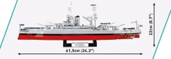 Cobi: World War II - USS Arizona (BB-39) Battleship Historical Collection 1/300th Scale Building Block Construction Set (2046 Pieces)