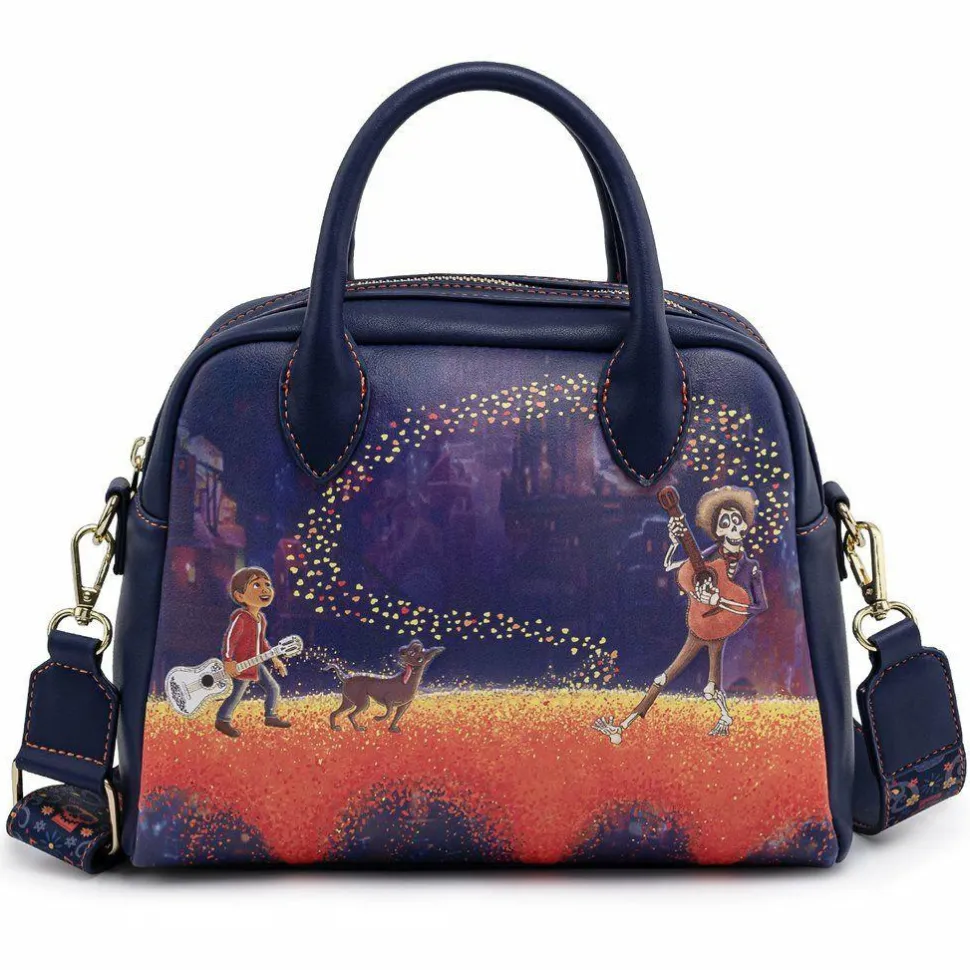 Coco - Marigold Bridge 10” Faux Leather Crossbody Bag