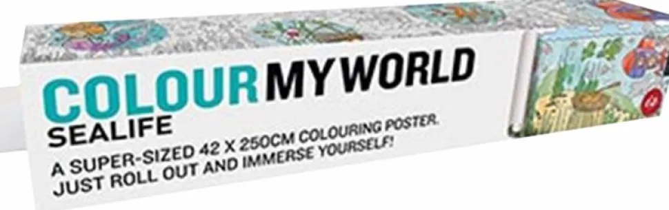 Colour My World Colouring Poster - Sealife