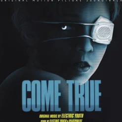 Come True (2021) - Original Motion Picture Score by Electric Youth and Pilotpriest LP Vinyl Record ("Sleep Study" Cyan Blue with Red & Yellow Splatter Coloured Vinyl)