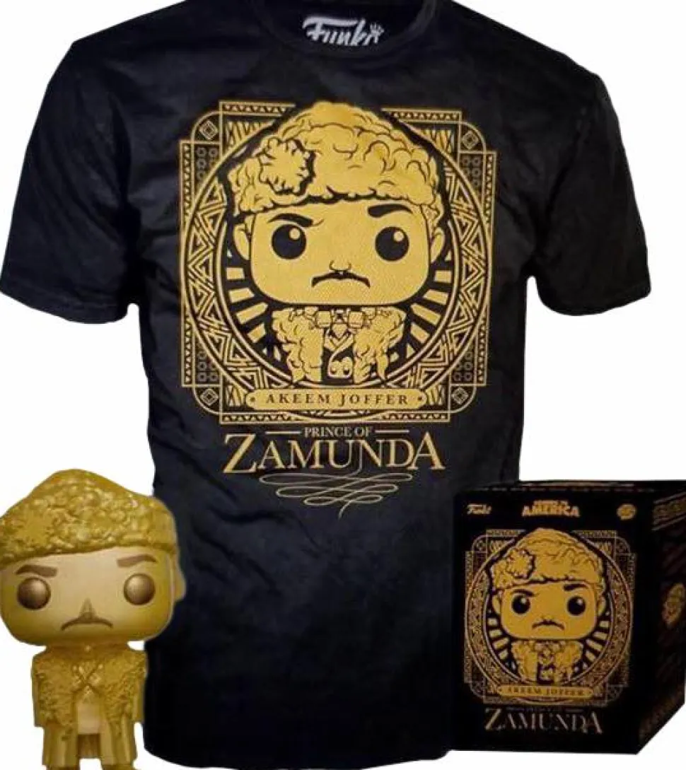 Coming to America - Prince Akeem Gold Pop! Vinyl Figure & T-Shirt Box Set