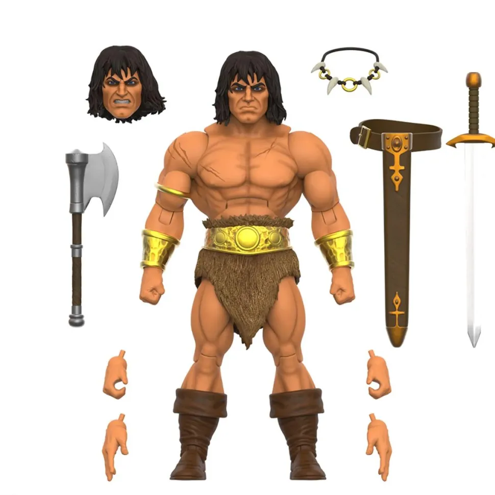 Conan the Barbarian (1970) - Conan Comics Wave 2 Ultimates! 7" Scale Action Figure Bundle (Set of 2)