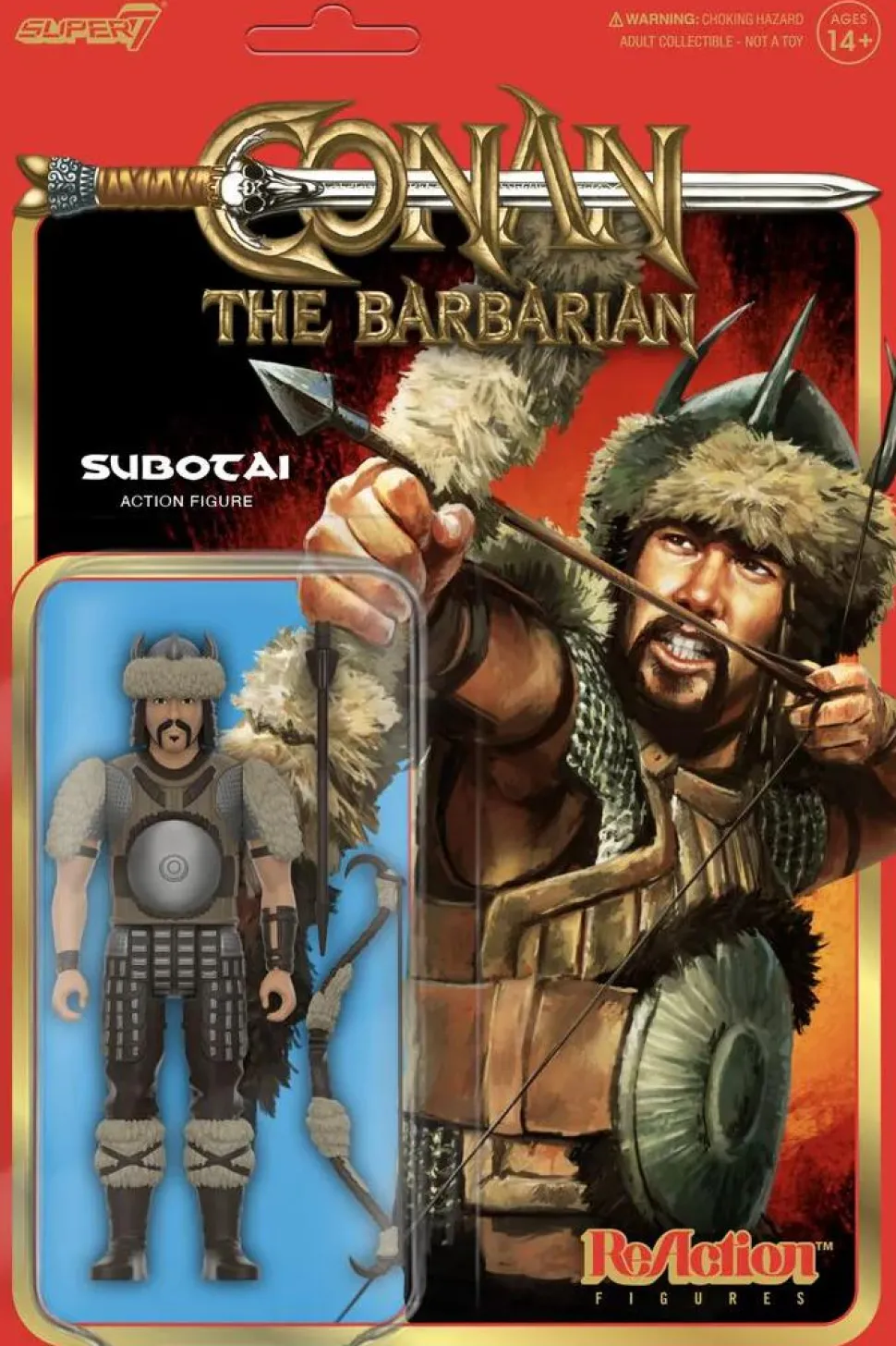 Conan the Barbarian (1982) - Subotai ReAction 3.75" Action Figure (Wave 1)