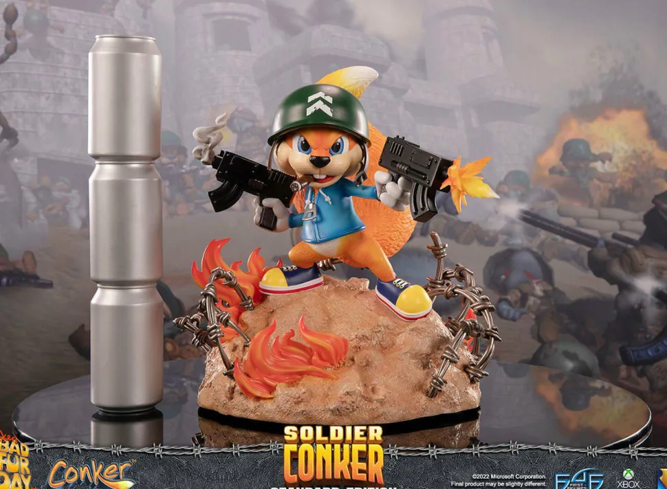 Conker’s Bad Fur Day - Soldier Conker 12” Statue