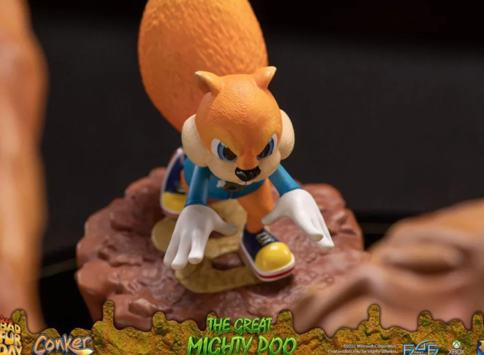 Conker's Bad Fur Day - The Great Mighty Poo with Conker 14" Statue