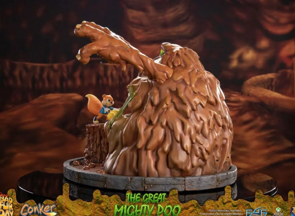 Conker's Bad Fur Day - The Great Mighty Poo with Conker 14" Statue