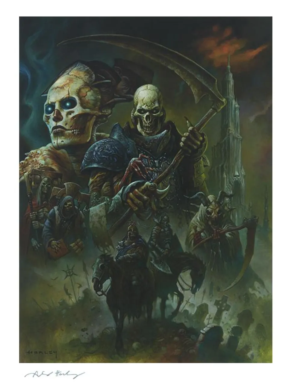 Court of the Dead - The Strength of Bone Premium Art Print by Alex Horley