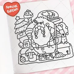 Cozy Christmas: Cute & Comfy Colouring Book by Coco Wyo Paperback Book