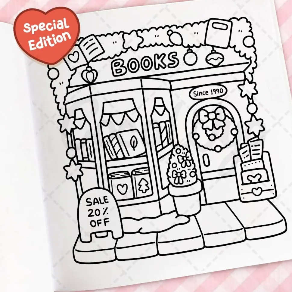 Cozy Christmas: Cute & Comfy Colouring Book by Coco Wyo Paperback Book