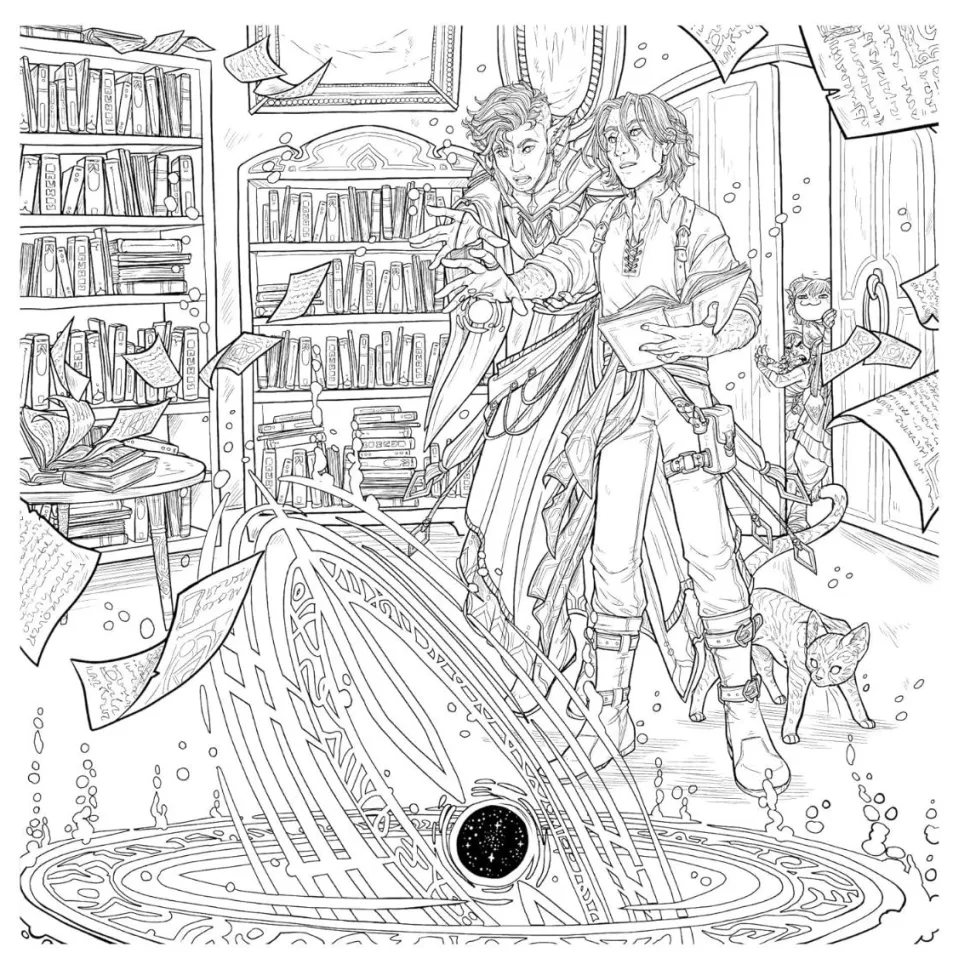 Critical Role - The Mighty Nein Colouring Book Paperback
