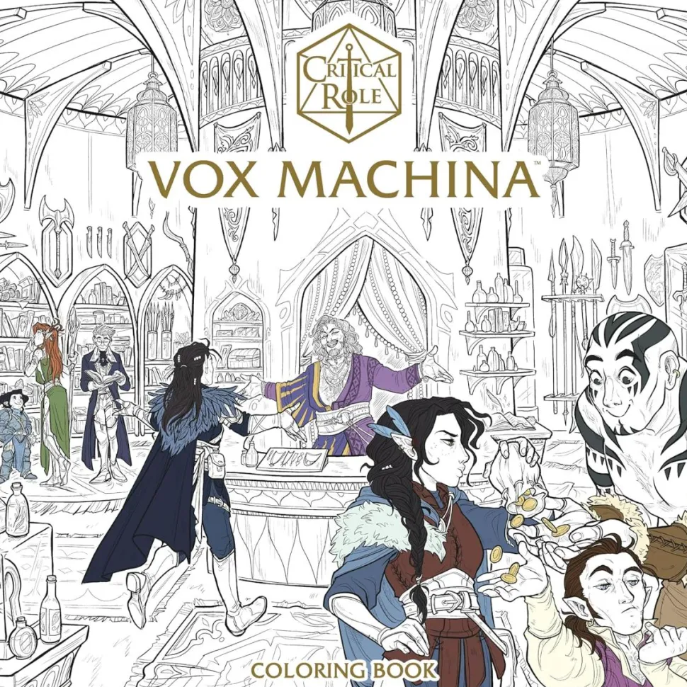 Critical Role - Vox Machina Colouring Book Paperback