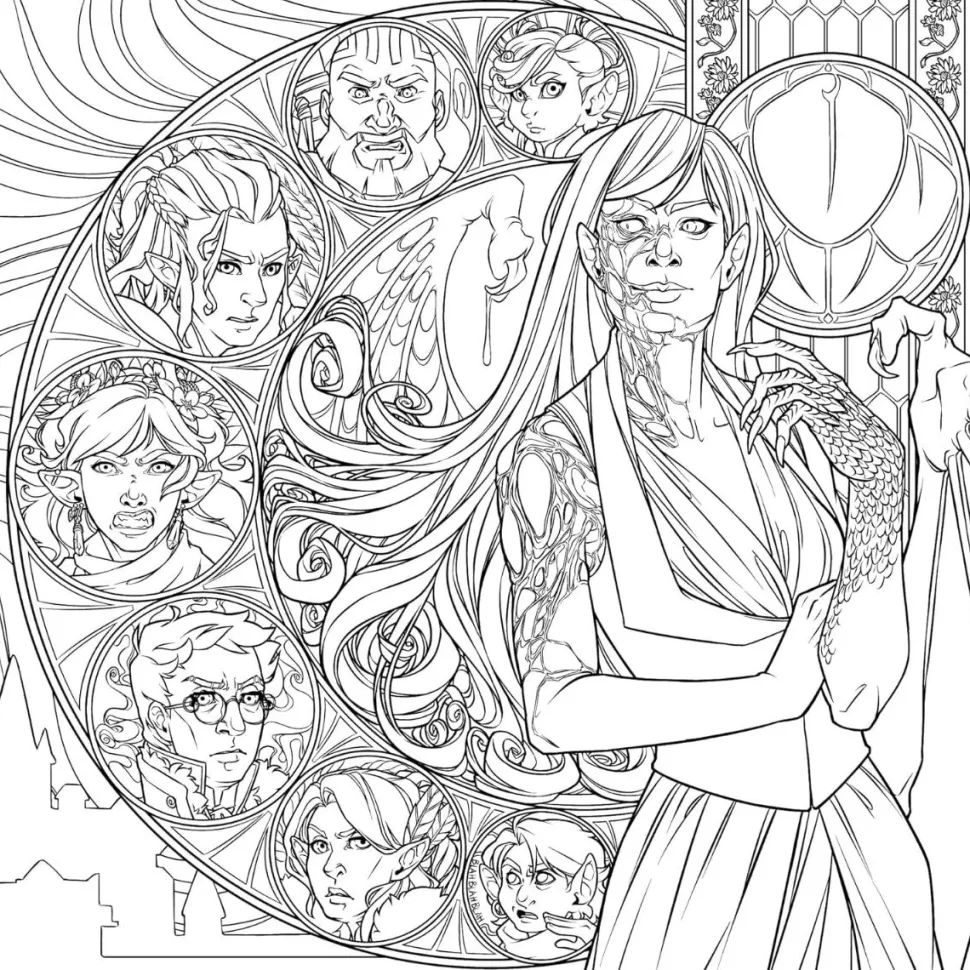 Critical Role - Vox Machina Colouring Book Paperback