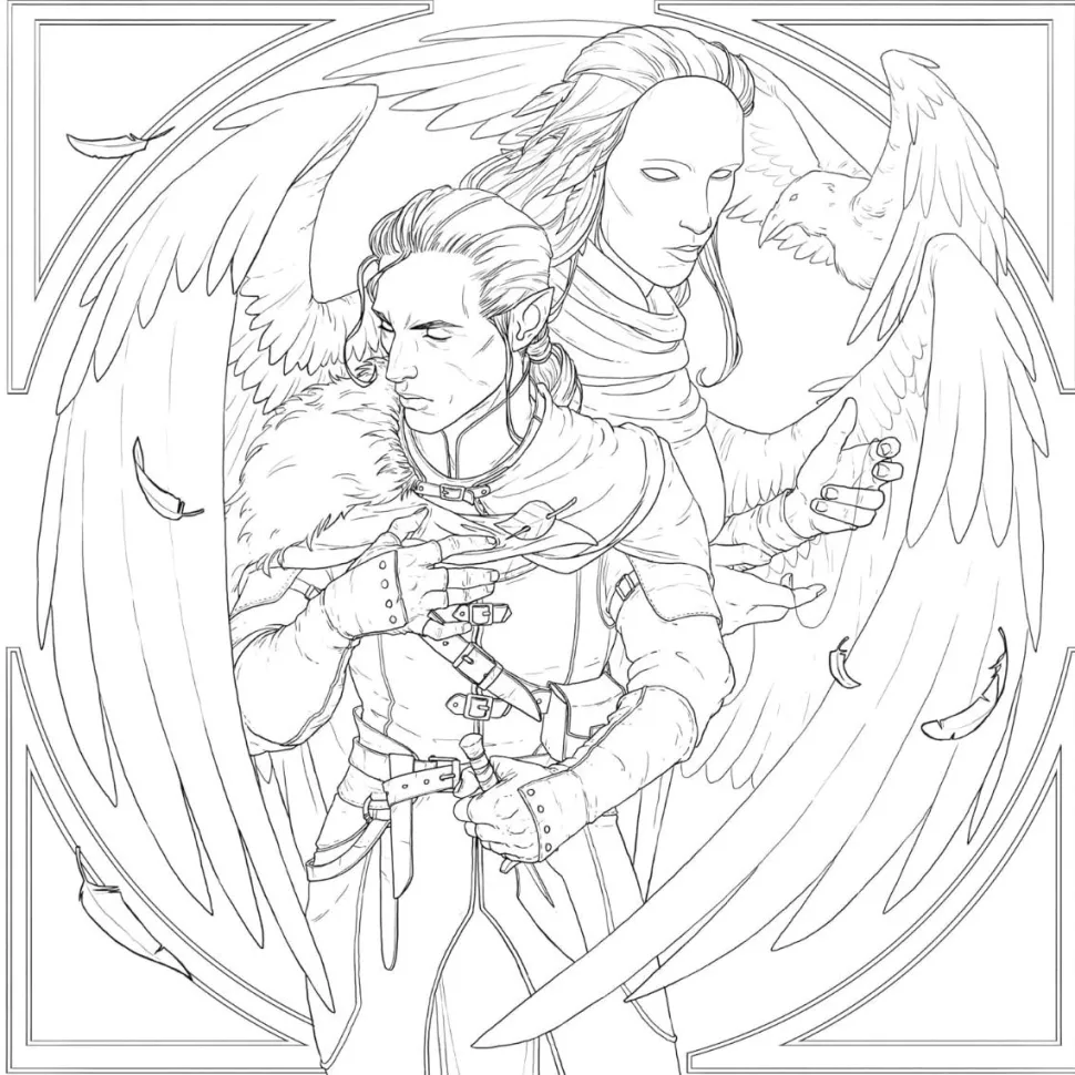 Critical Role - Vox Machina Colouring Book Paperback