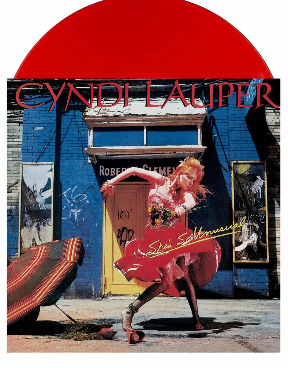 Cyndi Lauper - She's So Unusual LP Vinyl Record (Red Coloured Vinyl)