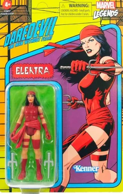 Daredevil: The Man Without Fear - Elektra Marvel Legends Retro Kenner 3.75” Action Figure