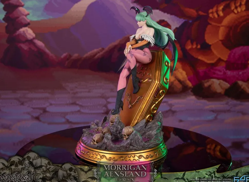 Darkstalkers - Morrigan Aensland with Gold Coffin 1/6th Scale Statue