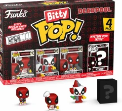 Deadpool - Deadpool (Backyard Griller), Deadpool (Clown), Deadpool (Bedtime) & Mystery Bitty Pop! Vinyl Figure 4-Pack