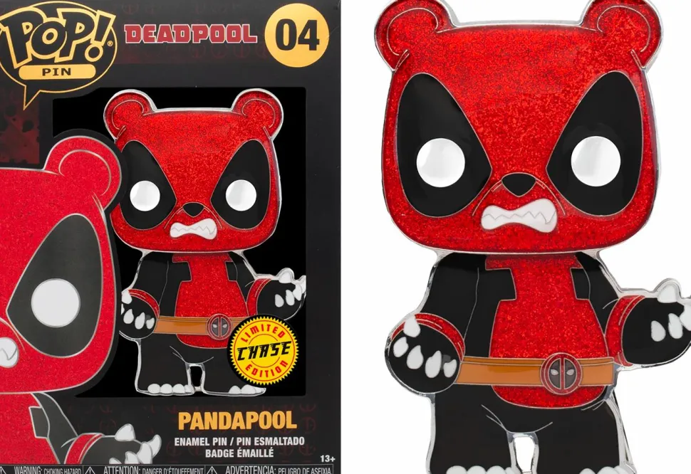 Deadpool - Pandapool & Pals 4" Pop! Enamel Pin Bundle (Set of 4)