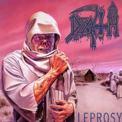 Death - Leprosy LP Vinyl Record (Pink, White and Blue Merge with Splatter Coloured Vinyl)