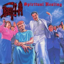 Death - Spiritual Healing LP Vinyl Record (Red, Cyan and Black Merge with Splatter Coloured Vinyl)