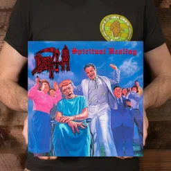 Death - Spiritual Healing LP Vinyl Record (Red, Cyan and Black Merge with Splatter Coloured Vinyl)
