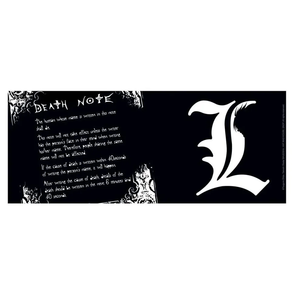 Death Note - L Insignia & Death Note Rules Ceramic Mug