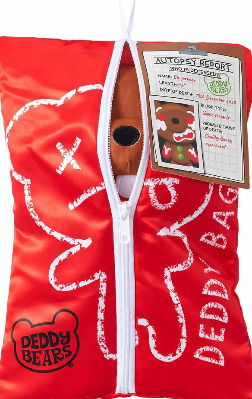 Deddy Bears - Gingerbear in Body Bag Christmas Edition 12" Plush