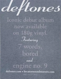 Deftones - Adrenaline LP Vinyl Record
