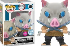 Demon Slayer - Inosuke Hashibira with Blades Crossed Flocked Pop! Vinyl Figure