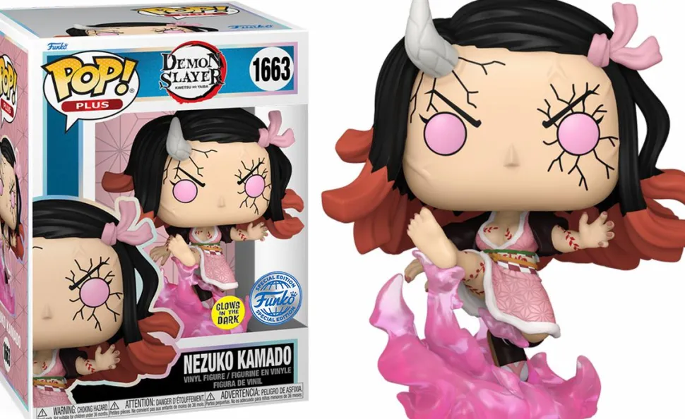 Demon Slayer - Nezuko Kamado Glow-in-the-Dark Pop! Plus Vinyl Figure (Popcultcha Exclusive)